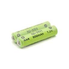 Coms 니켈 수소 충전지(Ni-MH) ER201/AAA 600mAh x 2 충전지, 1세트