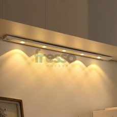 계단센서등 USB충전 무선 동작감지 LED 센서등 60cm 화이트, 1개