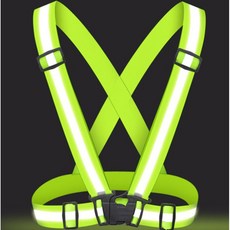 플래그잇 멜빵안전조끼 야광조끼 런닝조끼 자전거조끼 안전조끼, 1개, 형광