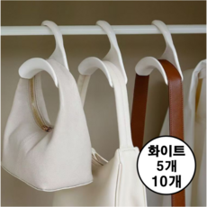 바이샌드 다용도 가방 모자 걸이, 10개, 화이트