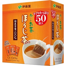 [일본정품]이토엔 오이오차 에코 호지차 티백 50개입 4901085643099, 1개, 1.8g