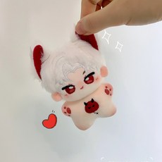戀與深空爆款秦徹海星體玩偶公仔，可愛耳朵棉花娃娃掛件，祁煜同款造型, 秦徹帶耳朵，10cm×1個