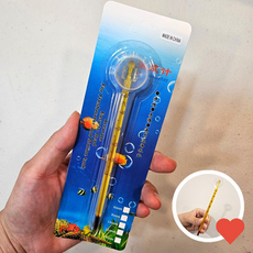 욕실용품 수조 접착식 어항 온도계, 1개