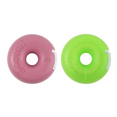 꿈꾸는비 도넛 테이프 디스펜서 테이프 포함 휴대용테이프커터, 딸기