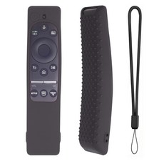Parseley 삼성 스마트 TV 리모컨 BN59 호환 실리콘 커버 케이스 파손 소음 방지, 다크그레이, 1개