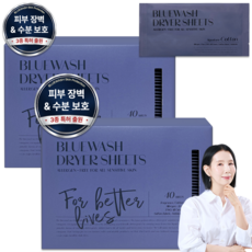 블루워시 피부장벽 보호 비건 건조기시트 시그니처 코튼향, 2개, 40매