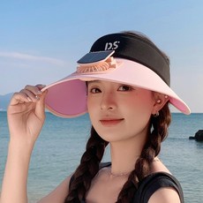 모모스스토어 야외용선풍기모자 태양광 낚시 팬모자, 남녀공용 54-60cm, 핑크 + 블랙, 기본 색상