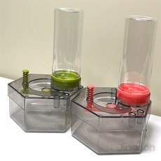 붓 세척 물통 초등학생 휴대용 물감, 핑크