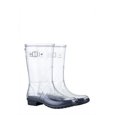 『Y2 SHOP』Igor MINI GLOW CRISTAL 透明黑中筒雨鞋 時尚防水 雨天必備