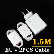 샤오미 EU 레드미 노트 11 프로 고속 충전 67W 6A 타입 C 케이블 포함 9 33W), 02 EU 2PCS 1.5M CABLE, 01 67W CH
