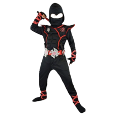 瘋狂派對 台灣現貨 萬聖節服裝 忍者裝 兒童變裝服 忍者肌肉裝 聖誕舞會 變裝派對, L號