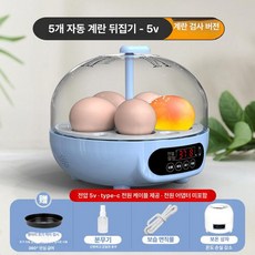 부화용 오리알 계란 습도 가정용 병아리 부화기 달걀 종란 청란 초란 닭 메추리, 5알 전자동, 1개, 1g