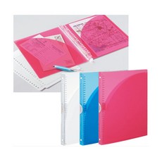 코쿠요 캠퍼스 바인더노트 65매 수납가능 A4 30공, 반투명, 1개