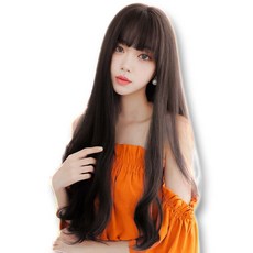 하이유니 [허리기장] 도로시아 소프트 그레이스 웨이브펌 통가발 72cm, 1개, 챠콜블랙