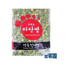 마당발 냉동 청피망 다이스 1kg, 5개