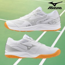미즈노 운동화 스카이 블라스터4 71GA253310 화이트실버 남녀공용 인도어화 배드민턴 스쿼시 신발 오남스포츠