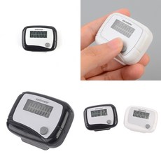 클립형 전자 만보측정기 걸음수계산기 활동량측정기 걸음카운터 스텝카운터, 화이트