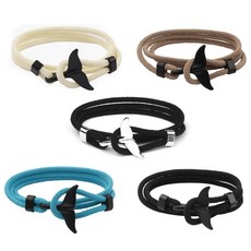 고래 꼬리 패션 팔찌 악세사리 로프 돌핀 커플 소품 우정 여름 디자인 심플