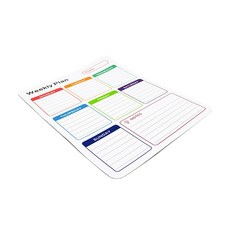 AN 스케줄러 화이트보드 메모 주간 칠판 냉장고 자석 달력 월간, 1주형