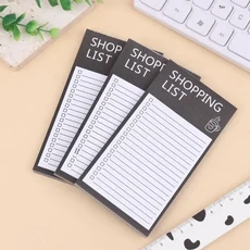 홈오피스 학교 필수품: 냉장고용 휴대용 자석 메모 패드 떼어낼 수 있음, 02 3Pcs