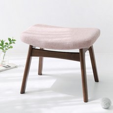 마켓비 위디 고무나무 스툴, 샐먼핑크, 1개