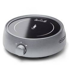 비알레띠 알루미늄 뉴브리카 모카포트 인덕션 하이라이트 티포트 1구 원형 소형 전기렌지 전기레인지, 그레이