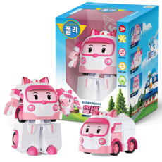 로보카폴리 7인치 슈퍼디럭스 변신 로봇 엠버, 혼합색상, 1개