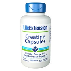 LIFE EXTENSION 肌酸素食膠囊, 120顆, 1罐
