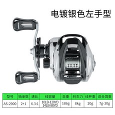 TAKUMI-S 水滴輪 路亞遠投漁輪, AS銀色左手