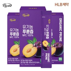 [HLB제약] 레세타 유기농 푸룬즙 NFC 100% 14포 X 3박스, 14정