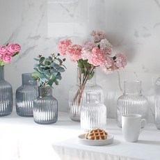 모던 글래스 화병 카페 세련된 오브제 감성화병 홈파티 글라스, 20.카라페(691019)