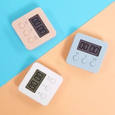 심플 학습 타이머 집중력 스터디 공부 스톱워치 시계, 1개, 화이트