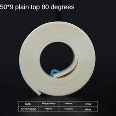 50mm * 9mm 플랫 실크 스크린 스퀴지 고무 55A 80A DIY 인쇄 잉크 스크래치 보드 도구 블레이드, 01 1Meter, 02 80A Plain Top