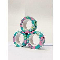 손가락 자석 반지 피젯 장난감 세트 성인 스피너 링 스트레스 해소 불안 완화 치료 3 개, [16] Daisy, 1개