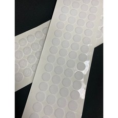 Fion 魔鬼氈圓形背膠貼紙 (2cm) 教具教材, 1個, 白色