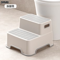 DFMEI 大號兒童馬桶圈坐便器簡易輔助, 踩腳凳灰色:如圖