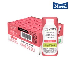 상하목장 유기농 딸기우유 / 멸균우유 아기우유, 125ml, 12개