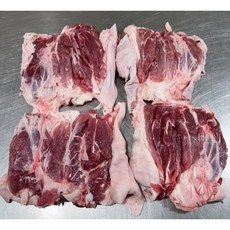 (한마음 미트) 국내산 한돈 쫄깃한껍질 덩어리 미사태 쫄데기 수육 찌개 장조림용 1KG이상 2KG이상 5kg이상 (냉동) 당일발송, 1개, 2kg