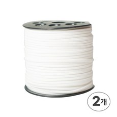 디어플레이스 샤무드끈 세무끈 스웨이드끈 90m 3mm, 02 화이트, 2개