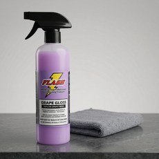 플래시왁스 광택유지 물왁스 자동차관리 셀프세차 1장 그레이프글로스 코팅제추천 +스피드폴리쉬 차량용품 발수코팅 전문가용 퀵디테일러 500ml, 1개