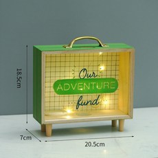 led 가방 저금통 인테리어 대형 저금통. 돈가방 저금통, A, 2개