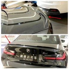 BMW G20 G28 M3 3 시리즈 320i 325i 328i 리어 스포일러 트렁크 립 17-22 호환, glossy 블랙