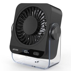 소형 책상 선풍기 충전식 USB 휴대용 199배속 5000mAh 18시간 배터리 120 조절 가능한 기울기 홈 오 데스크톱 침실 주방 캠핑 여행 필수품 화이트, Bla, Black