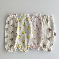 [KC인증 당일출고]베스더스 유아 신생아 아기 백일 돌 봄 여름 고쟁이 냉장고 요루 거즈면 몸빼바지 어린이집 등원룩