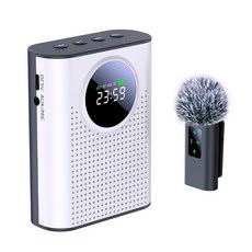無線擴音器S67新款私模領夾式小蜜蜂老師教師專用導遊喇叭防嘯叫, 1個, 白色【含毛套】