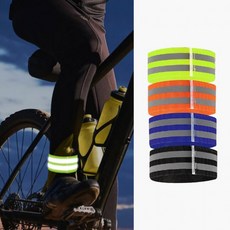 야간작업용 발목 반사띠 안전 시인성 향상 형광 밴드 보행자 자전거 라이딩 조깅, 1개, 검정1p