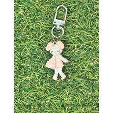 미니 롱다리 키티 열쇠고리 키티키링, 1개, 토끼