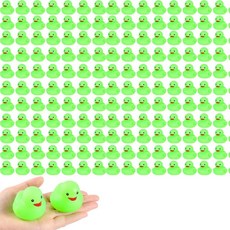 10-200pcs 녹색 고무 오리 목욕 장난감 작은 샤워 욕조 풀 파티 용품에 대 한 Squeak Ducks 대량, China Mainland, 10PCS