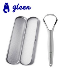글린 올클린 스테인레스 혀클리너 대 + 휴대용 케이스, 1세트, 74g