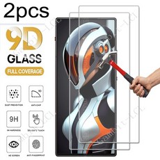 호환 ZTE 누비아 레드 매직 10 에어 레드매직 프로+ 9 9S 8 8S 플러스 10프로용 2개 강화유리 필름, 01 투피스 세트, 01 강화유리, 03 RedMagic 9S Pro